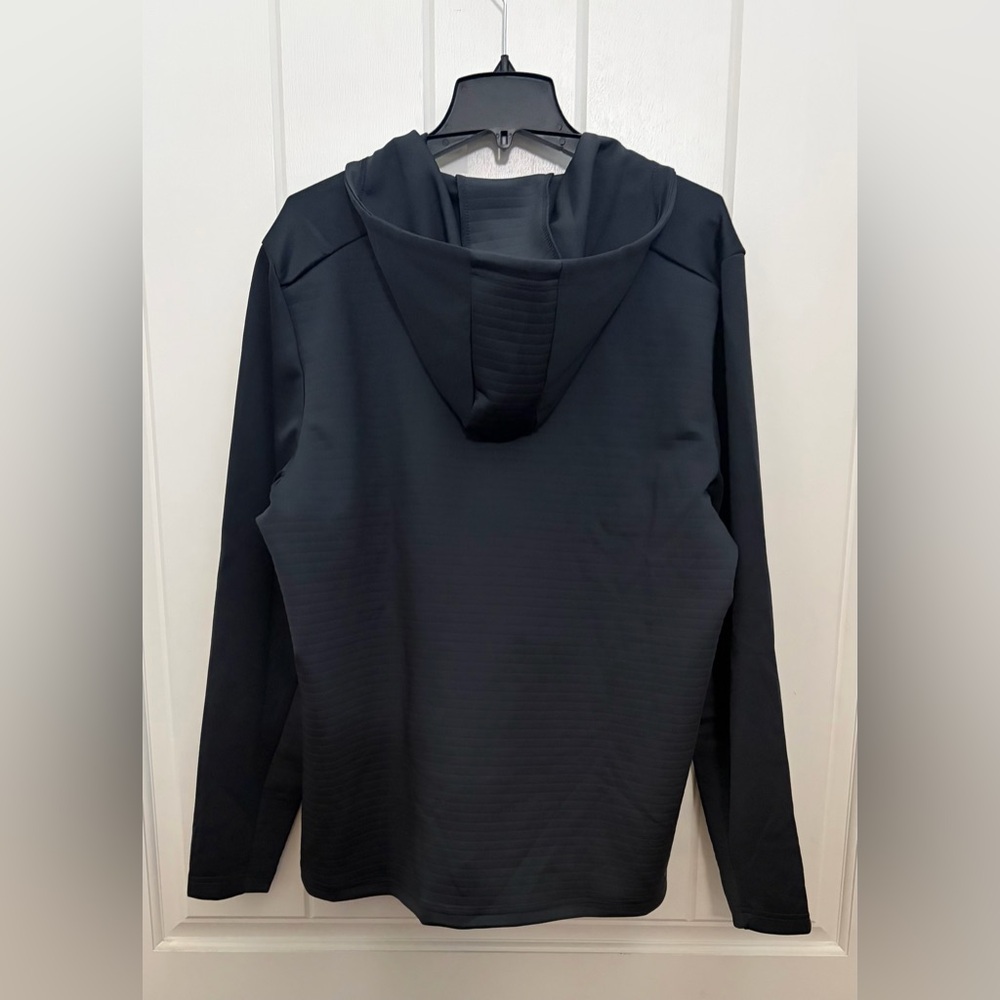 Spyder Active Men's Long Sleeve Stretch Full Zip Hoodie Jacket Black Size L New - Picture 11 of 13